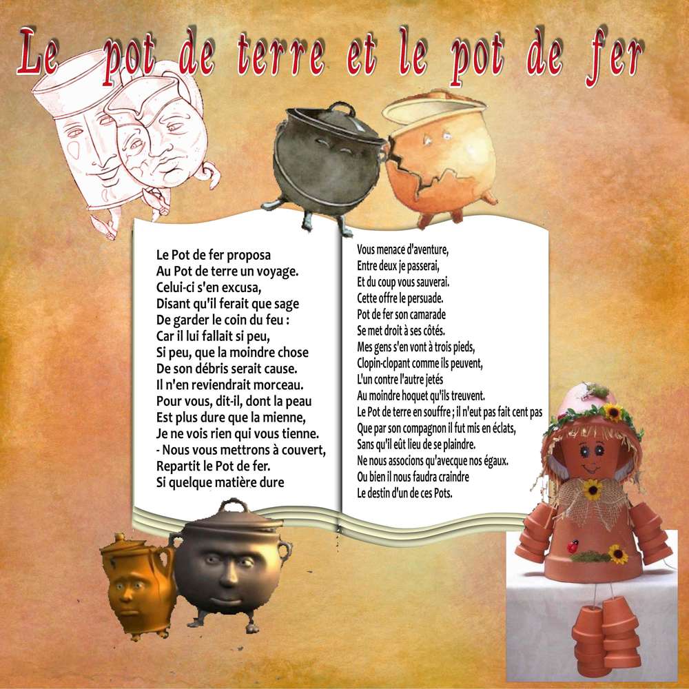 le pot de terre et le pot de fer
