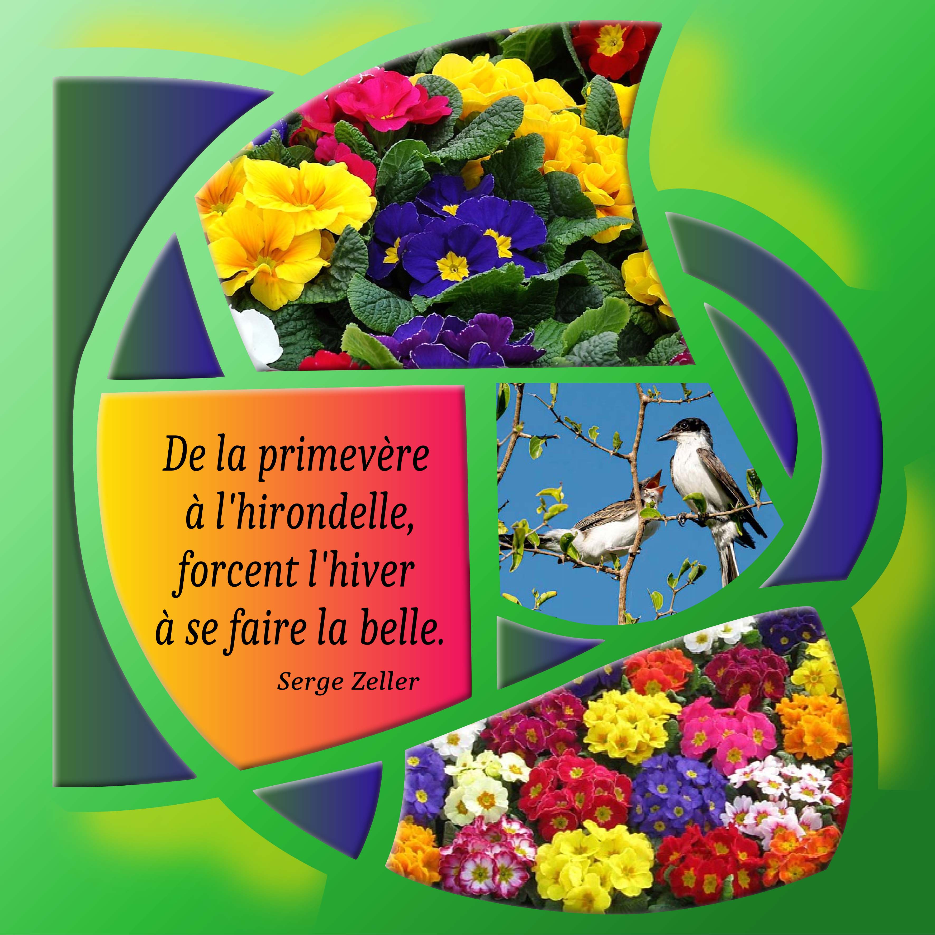 Le printemps arrive.