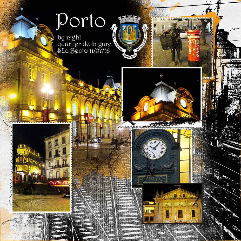 le quartier de la gare la nuit Porto