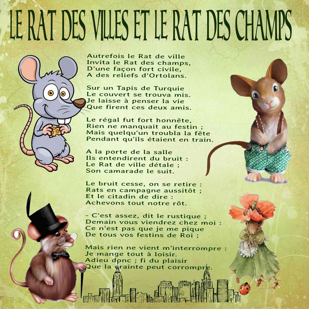 Le rat des champs et le rat des villes