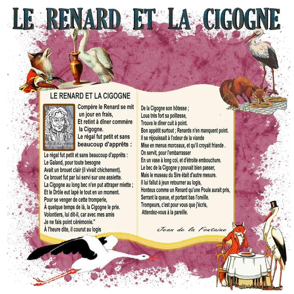 Le renard et la cigogne