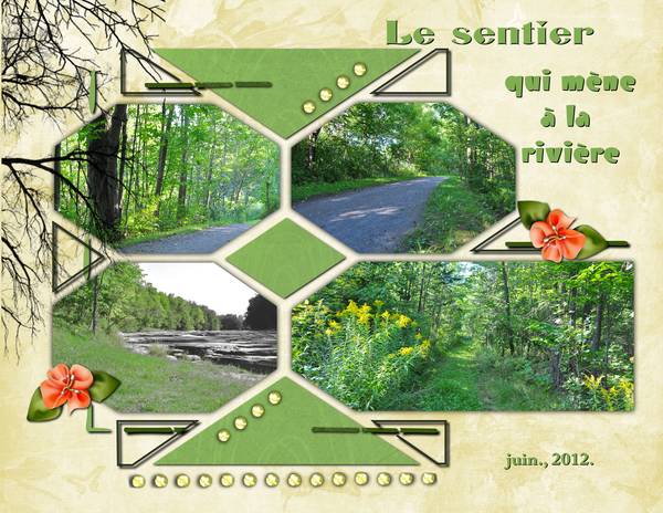 Le sentier qui mène à la rivière