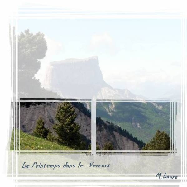 Le Vercors au début du Printemps cette année