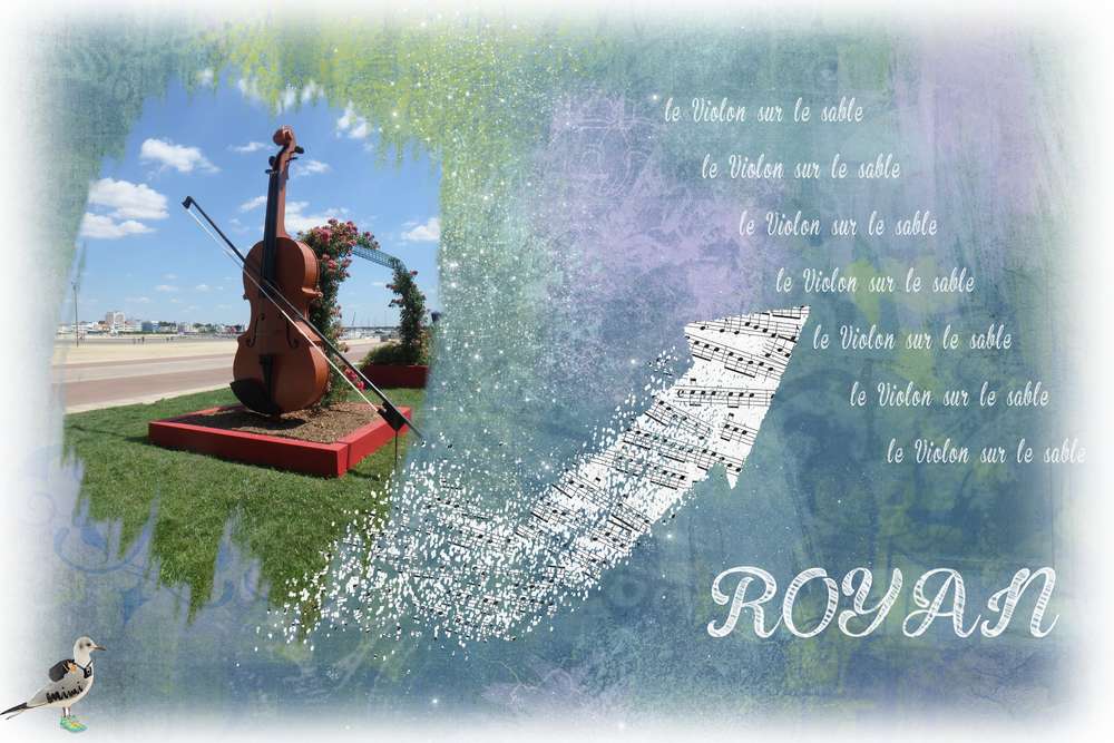 le violon sur le sable