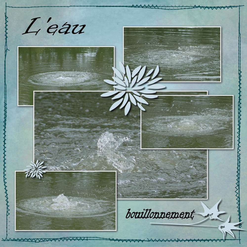 L'eau qui bouillonne