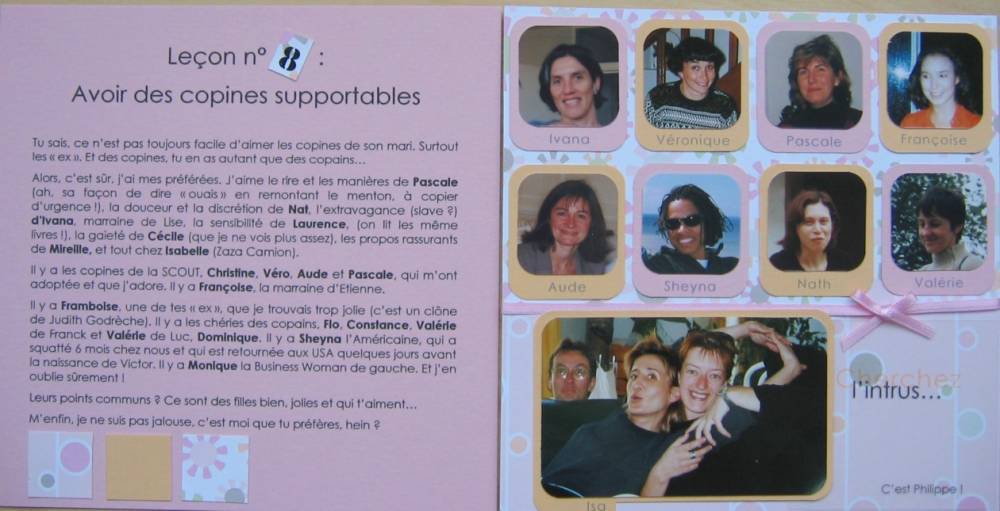 Leçon 8 - Avoir des copines supportables