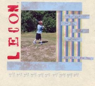 Leçon de golf