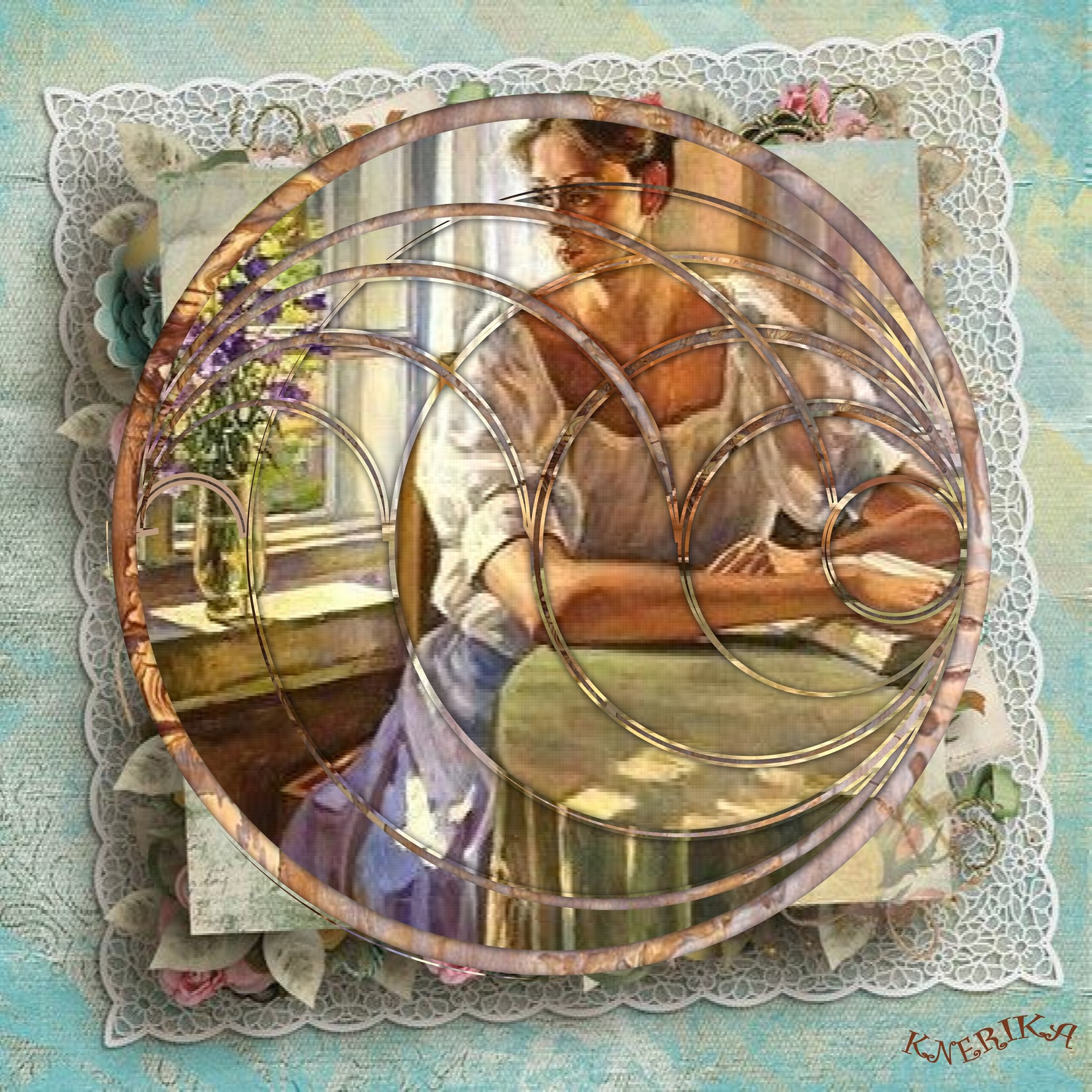 lectrice vintage, Anne Marie jpg