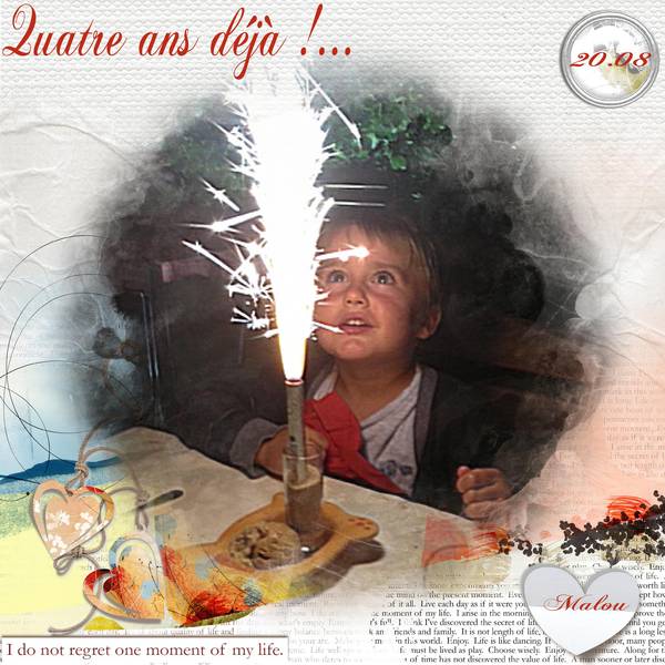 Les 4 ans à Sacha...