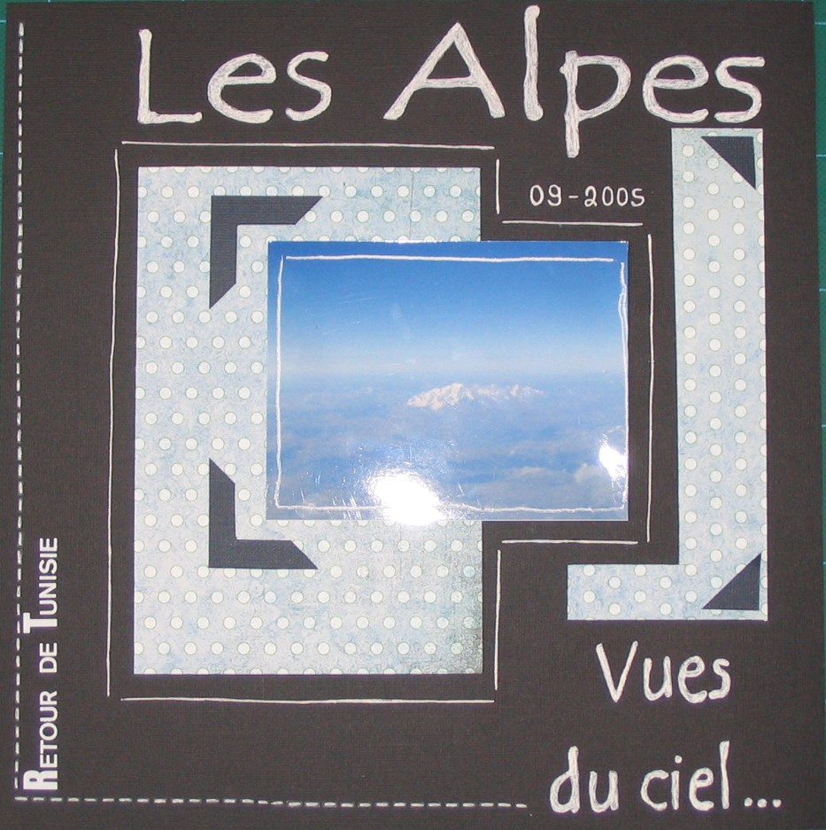 Les Alpes vues du ciel