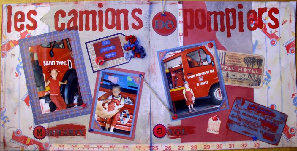 les camions de pompiers