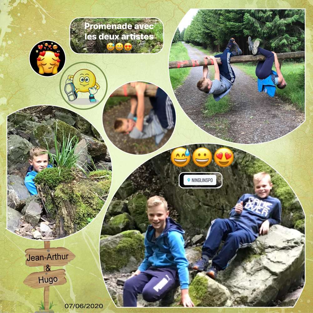 Les cousins en promenade