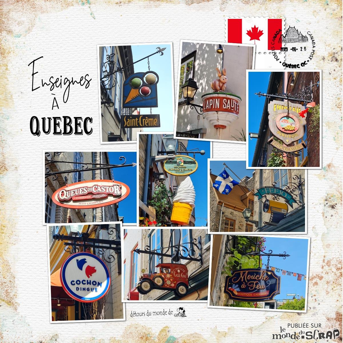 Les enseignes à Québec