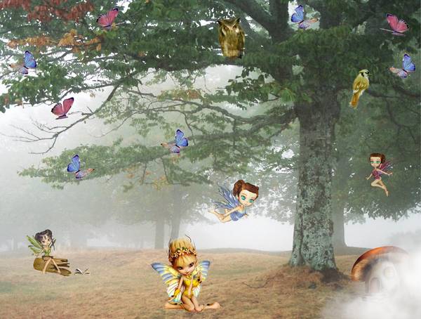 Les fées dans la brume