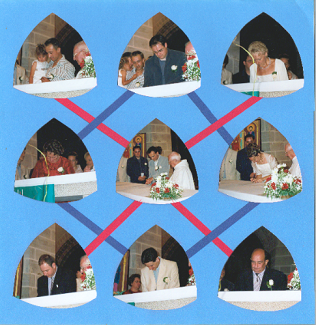 les signatures à l'église