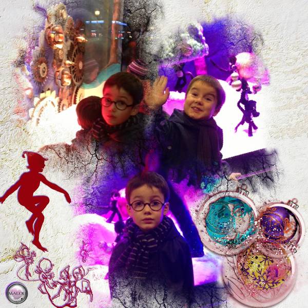 Les vitrines des grands magasins à Paris