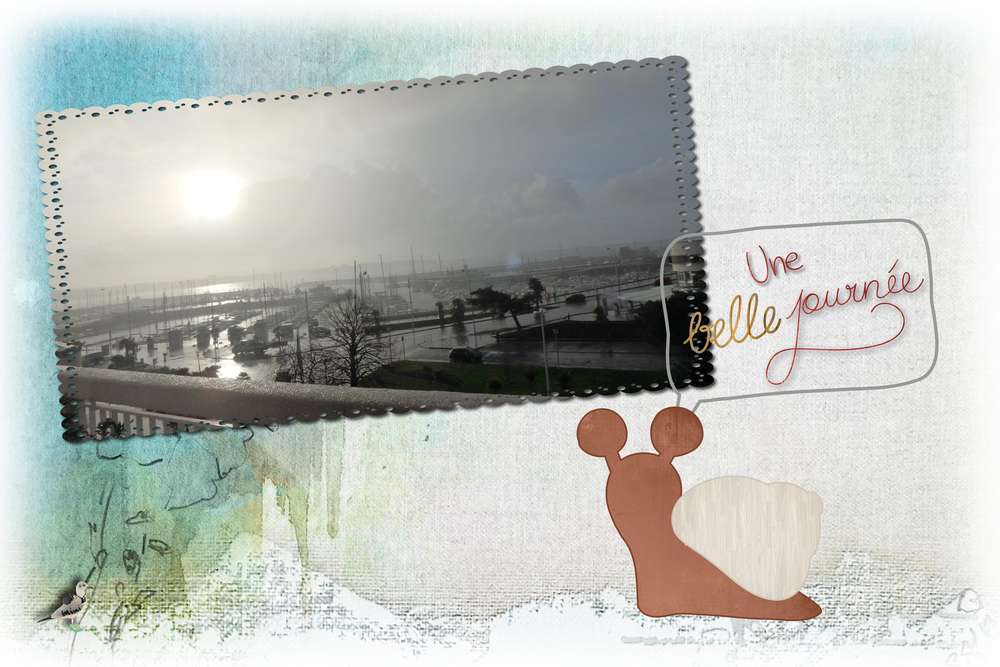 lever de soleil sous la pluie