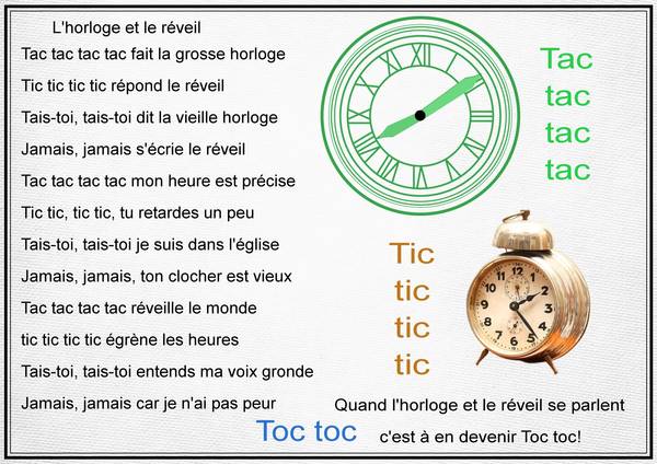 L'HORLOGE ET LE REVEIL