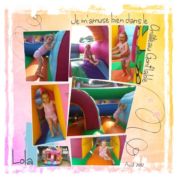 Lola et le château gonflabe