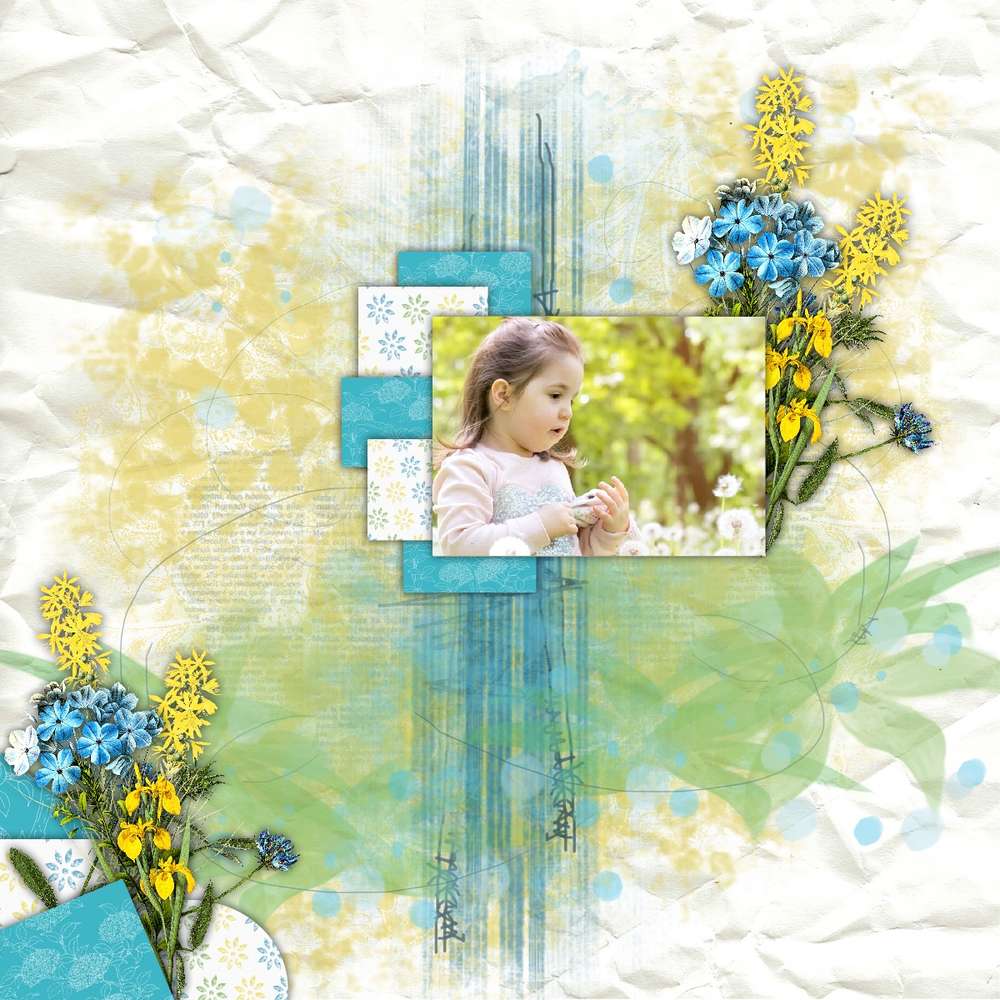 Louise au jardin ...