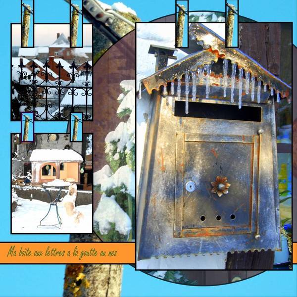 Ma boîte aux lettres a la goutte au nez.