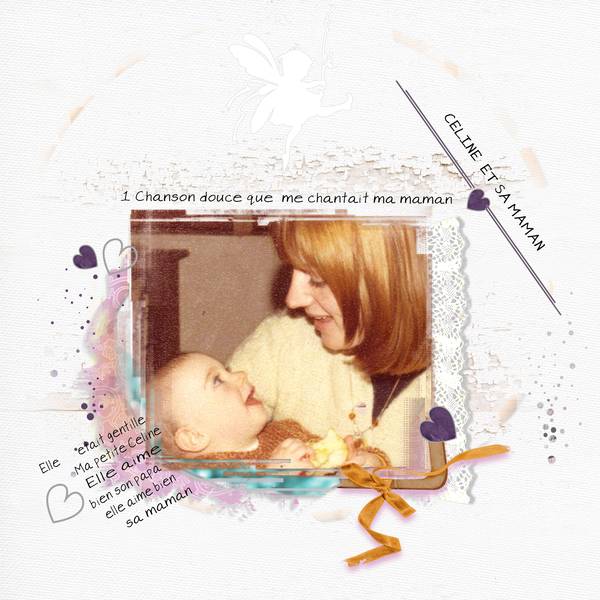 Ma fille Céline et moi ;