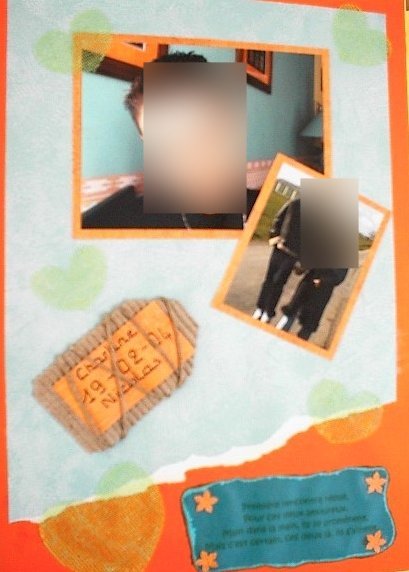 ma fille et son chéri...