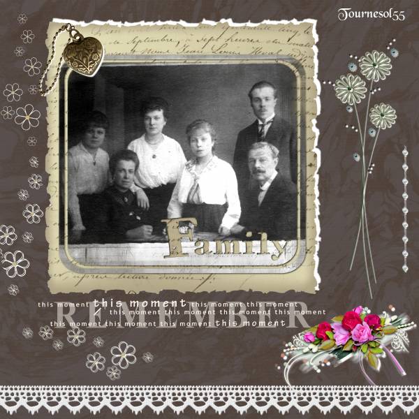 ma grand-mère maternelle, ses soeurs et ses parents