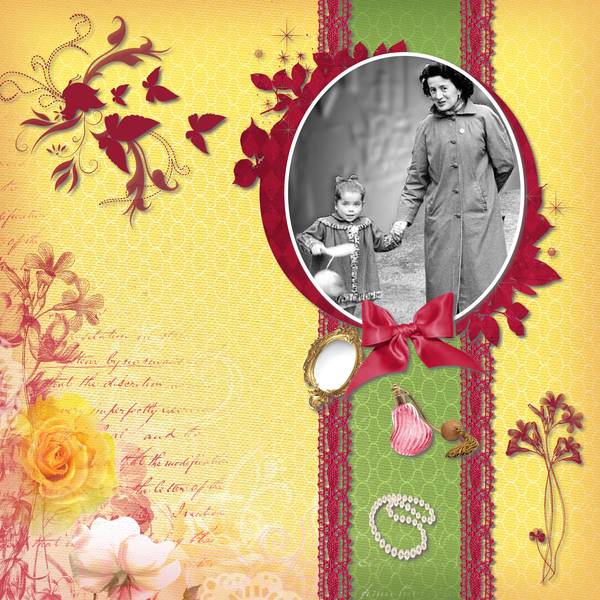 Ma maman et ma Fille année 1954