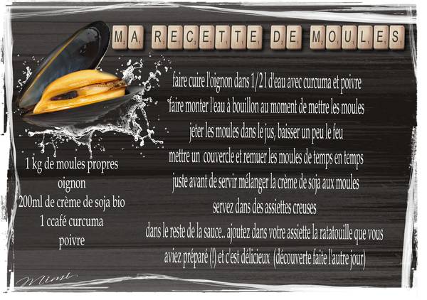 ma recette de moules