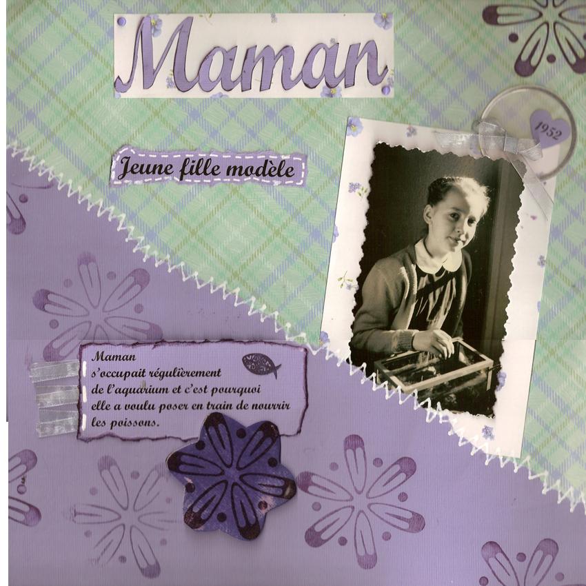 Maman, jeune fille modèle