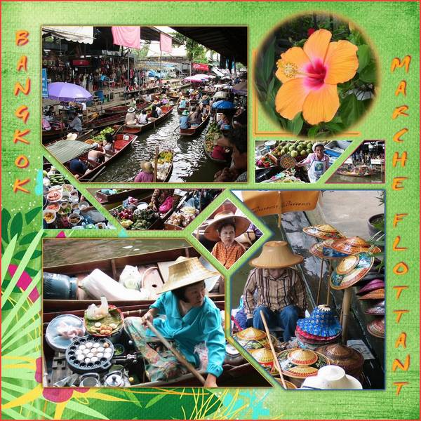 Marché flottant de Bangkok