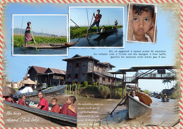 marché sur les rives du lac