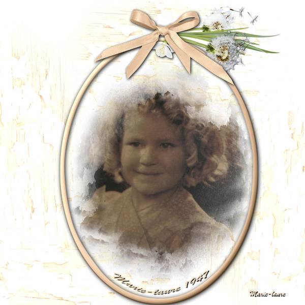 Marie-laure 3 ans page vintage défi Laurette