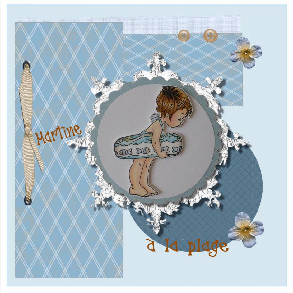 Martine à la plage