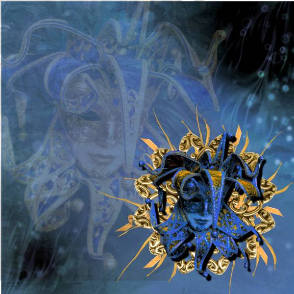 Masque bleu