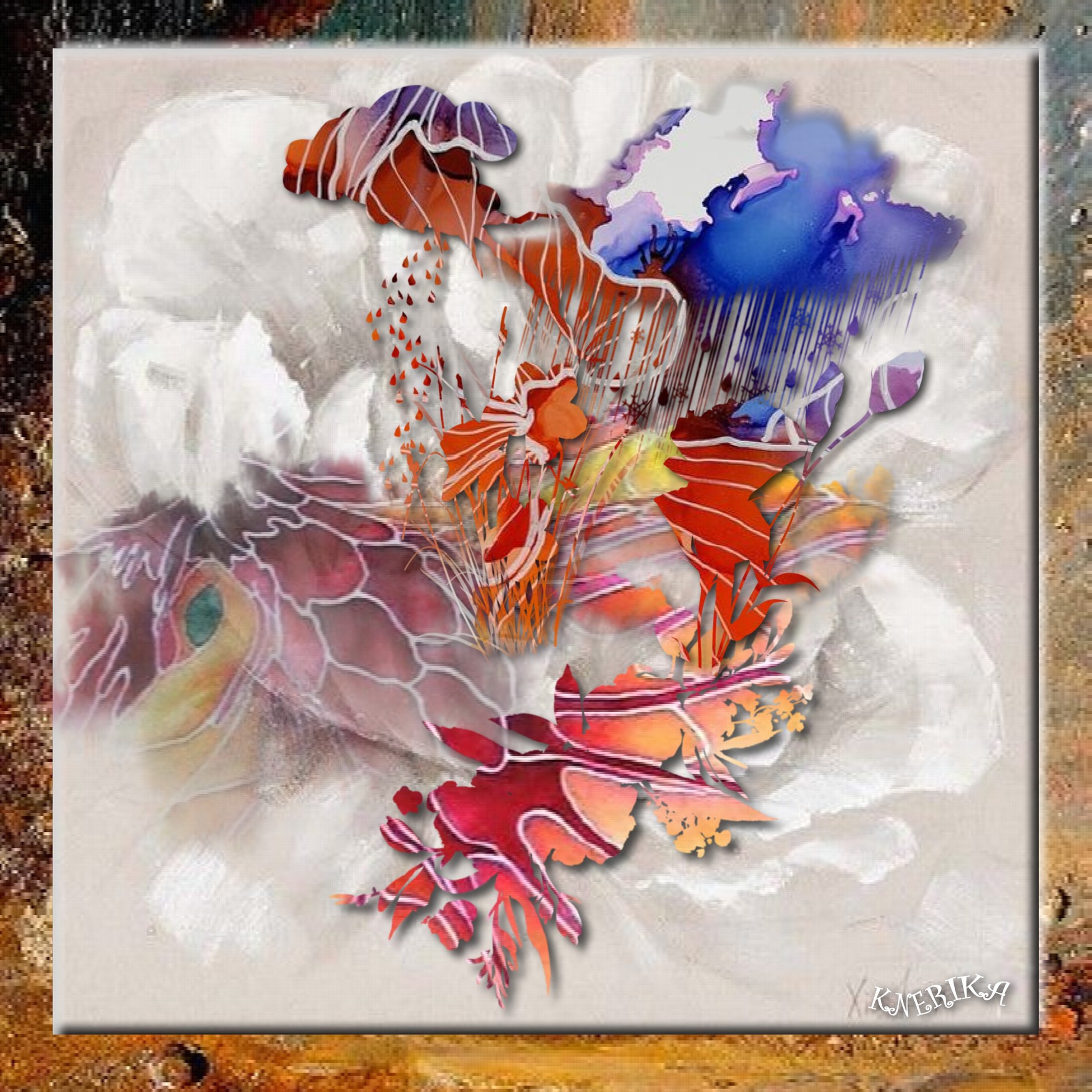 masques fleurs, Anne Marie