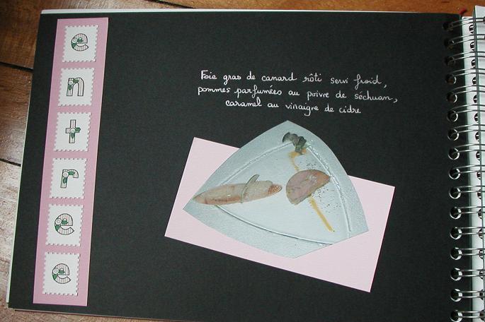 menu de fiancailles - entrée au choix