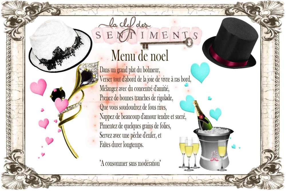 menu de noel