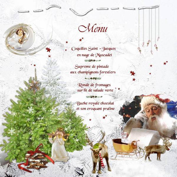 Menu de Noel