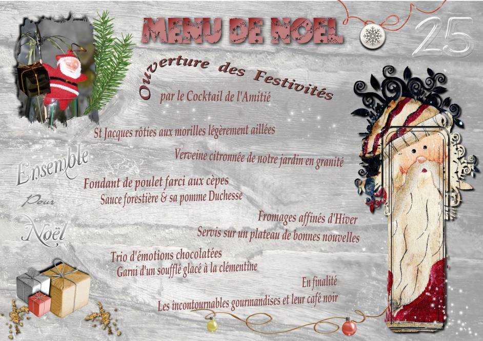 MENU NOEL 2010 CONCOURS