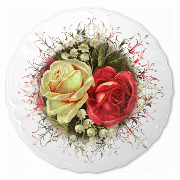 MERCI - DECORATION D'UNE ASSIETTE EN PORCELAINE