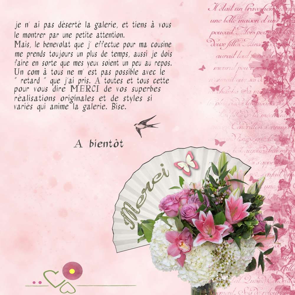 Merci et un  petit coucou