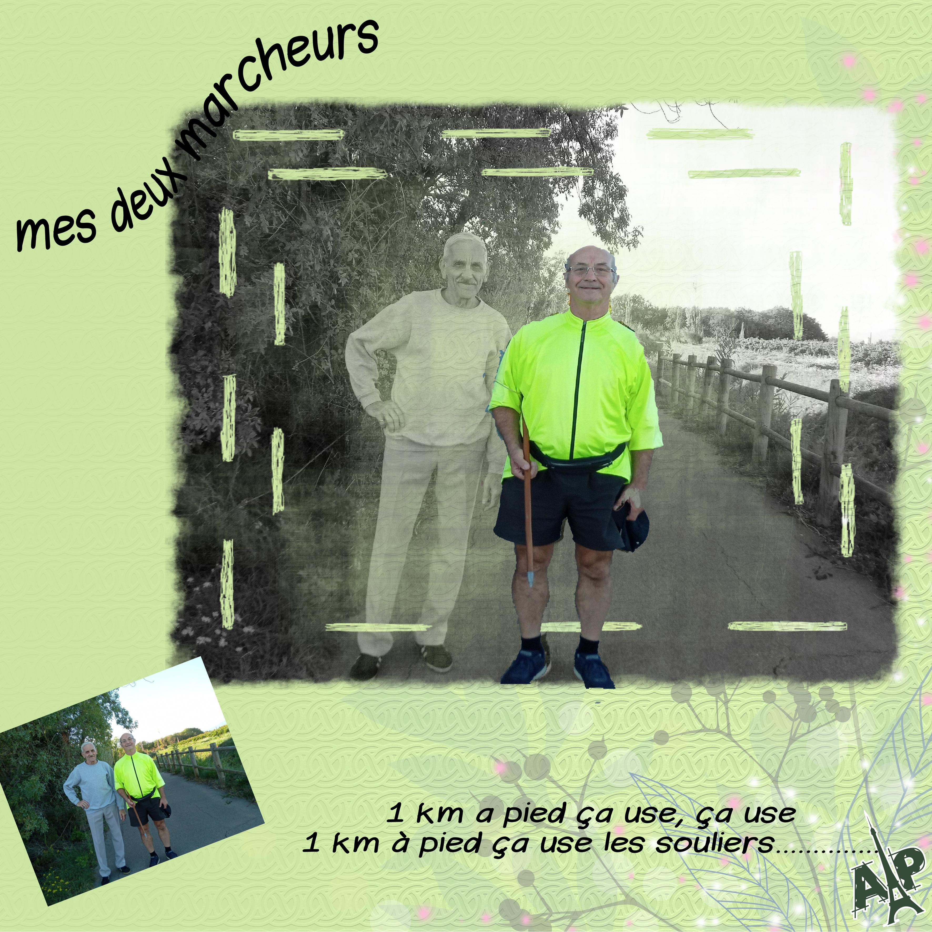 mes deux marcheurs Annie