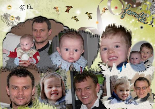 Mes enfants &amp; petits enfants de 38 ans à 4 mois