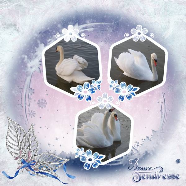 Mes pages pour le kit le royaume des neiges de studio scrap