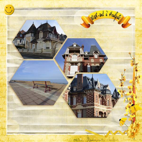 mes pages pour le kit nuances de jaune