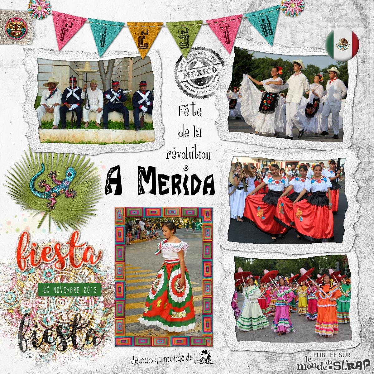 Mexique - Fête de la révolution à Merida