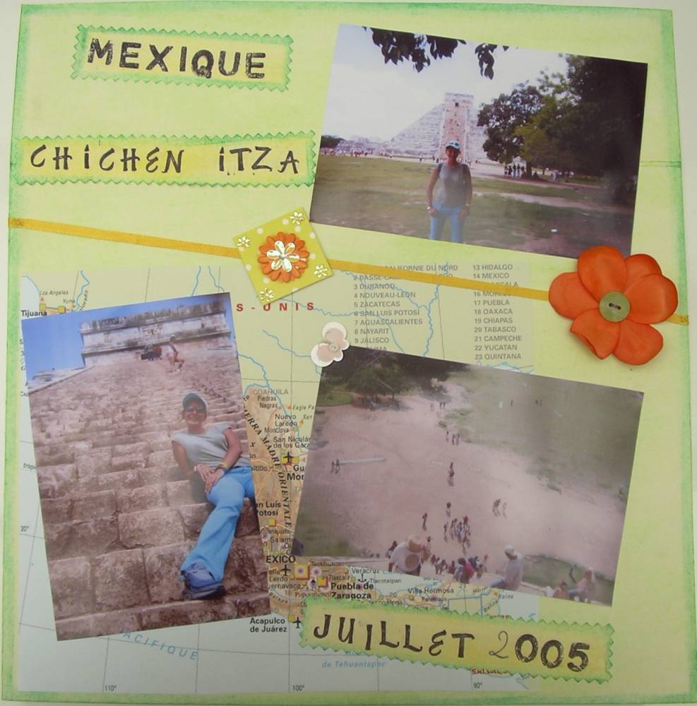 Mexique : moi sur le site du Chichen Itza