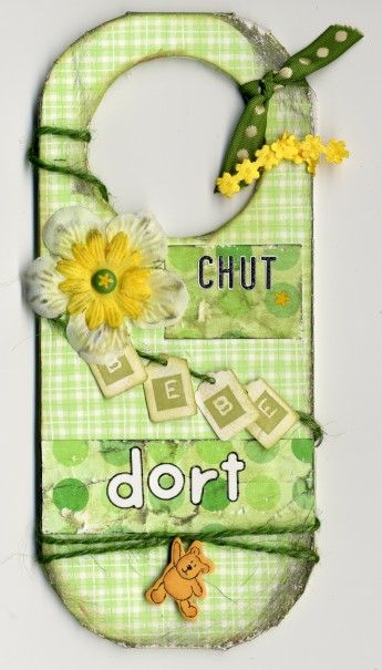 mon 1er door-hanger altéré